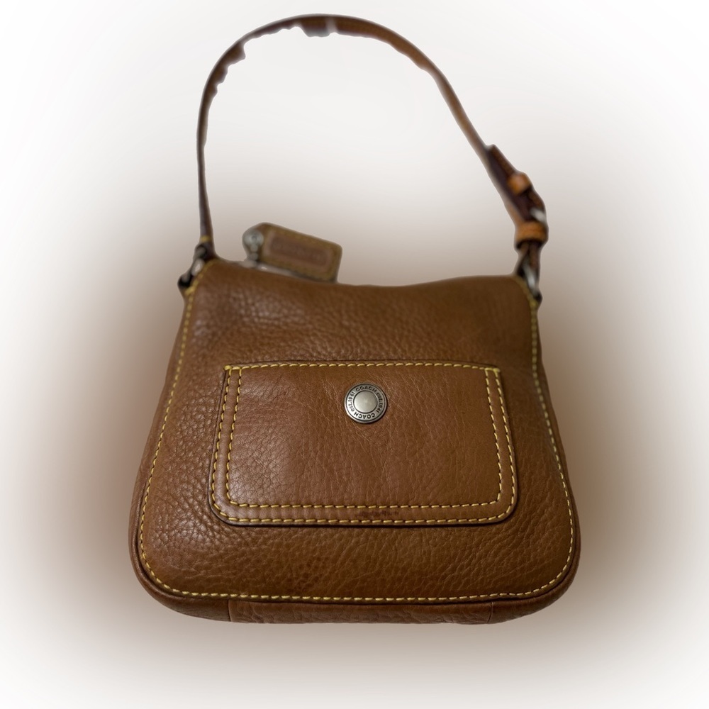 Vintage Genuine Coach Coach Chelsea Leather Bag_In Cognac 9377 - Picture 13 of 16